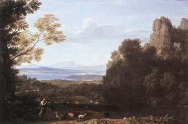 Landschaft mit Apollo und Merkur